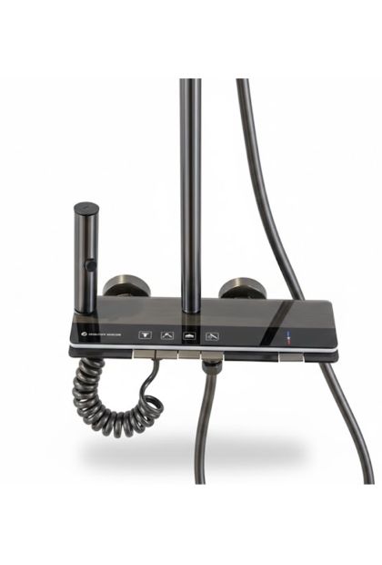 Tuš set usponski alu+nehrđajući čelik AM 621