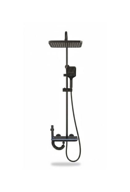 Tuš set usponski alu+nehrđajući čelik AM 625