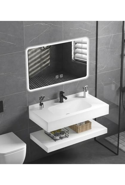 Set za kupatilo (umivaonik-polica- LED ogledalo) 60 cm AM 1308