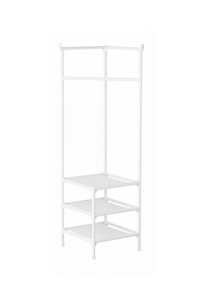 Stalak za odlaganje odjeće kutni bijeli TW 666