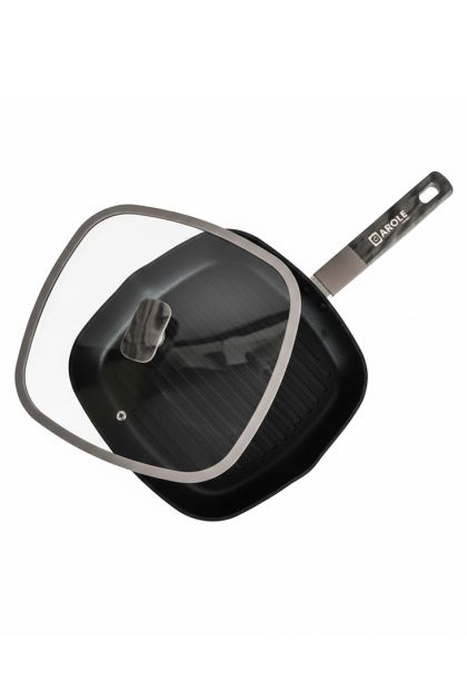 Grill tava sa staklenim poklopcem – 28 cm