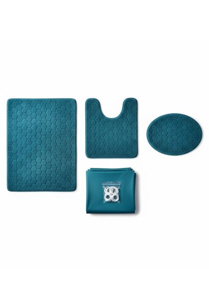 Set prostirki za kupatilo+paravan 4/1 AM-743