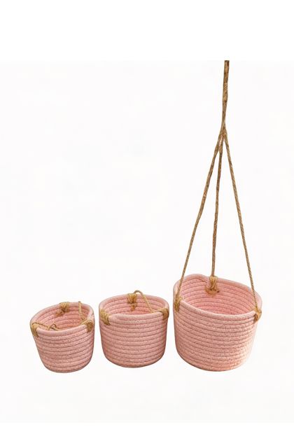 Korpe viseće 3/1 roza i bež boja