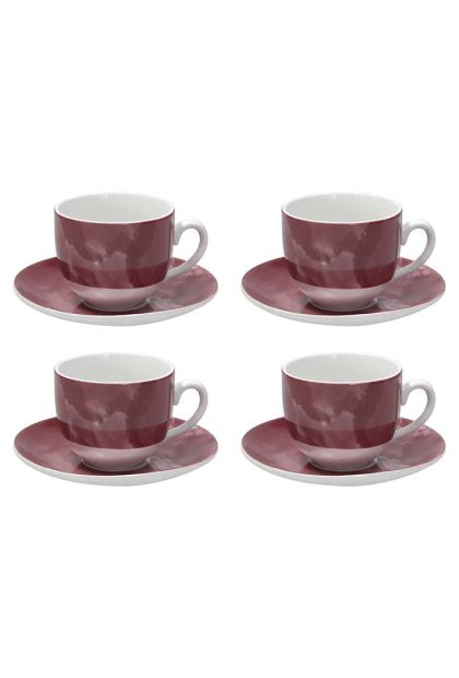 Set 4 šoljica & tacna SFERA LJUBIČASTE Tognana