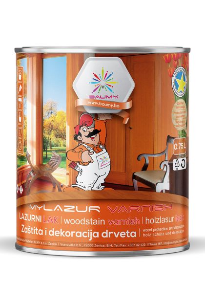 MYLAZUR VARNISH HRAST, lazurni lak 0,75 L BAUMY