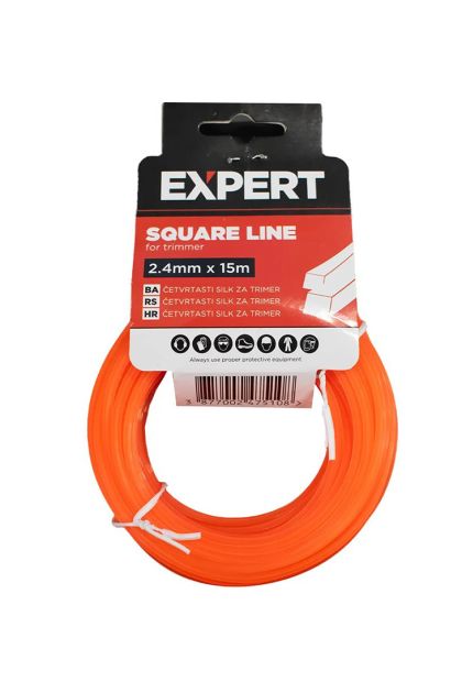 Silk za trimer četvrtasta nit 2.4 mm x 15 m