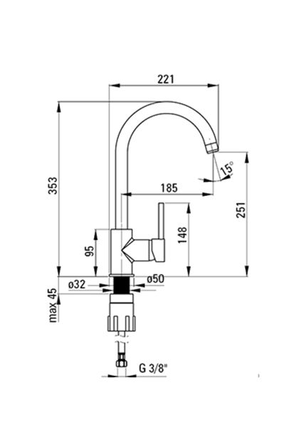 Sudoper + baterija GRANIT ZRSBS803