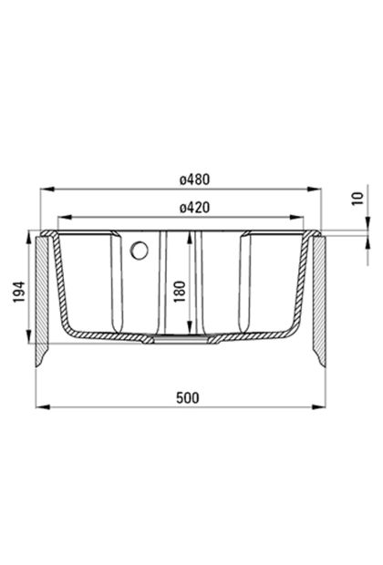 Sudoper + baterija GRANIT ZRSBS803