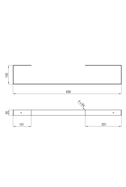 Držač peškira 600 mm ADM A621