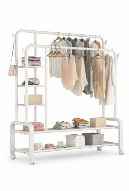 Stalak za odlaganje dvostruki bijela boja YP 618