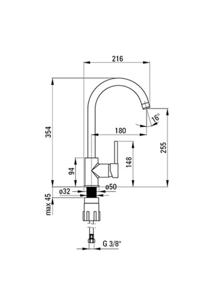 Sudoper + baterija GRAFITE ZRSB2803 Deante