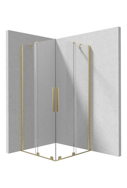 Kabina 90x90 BRUSHED GOLD KPNRP09P09