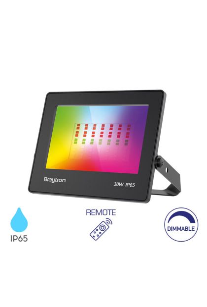 Reflektor LED 30W CRNI RGB IP65 BRY-FLOODCF BT66-03091