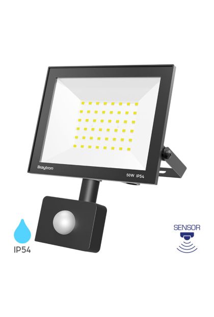 Reflektor LED 50W CRNI 6500K SNS IP54 BRYFLOOD- CF BT66-25031