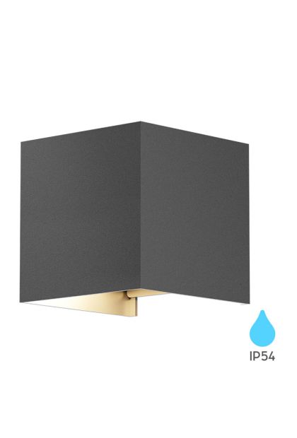 Svjetiljka baštenska zidna-BRY-VEKTA-BWL. 2-SIVA-1XG9-IP54-BG38-03402