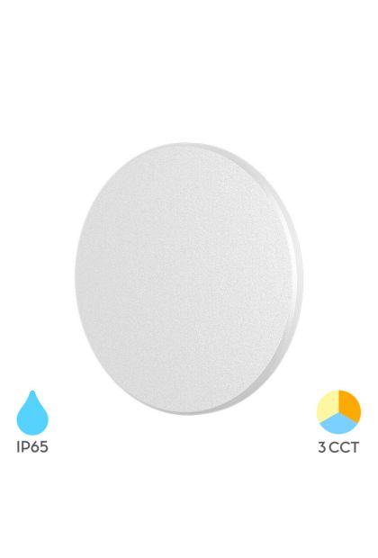 Rozetna zidna BRY-PALERMOXS-KRUG-BELA- 8W-3U1-IP65 BG37-00080