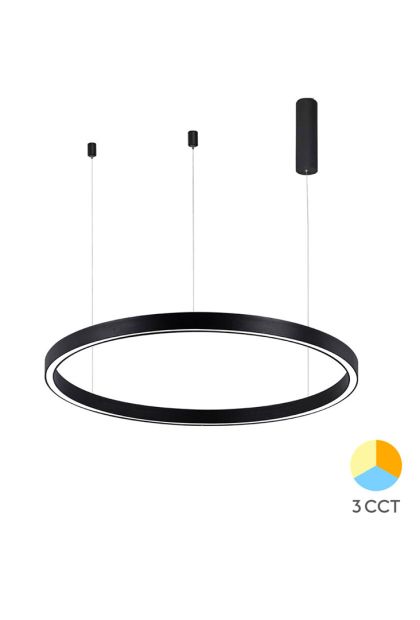 Visilica LED BRY-LINA-PD-2540-OKRUGLA-CRNA- 35W-3U1 BH16-09181