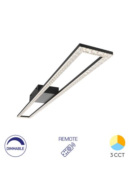 Plafonjera LED SA DALJINSKIM BRY-CRYSTALC 40W 3U1 BIJELA BH17-05091