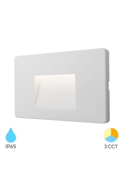 Svjetiljka zidna BRY-VEKTA-B-KVADRATBIJELA- 3W-3U1-IP65 BG38-02180