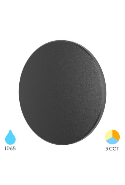 Rozetna zidna BRY-PALERMO-S-RND-CRNA- 10W-3U1-IP65 BG37-00181