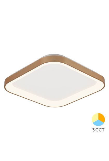 Plafonjera LED BRY-BELLA-SLS-SRKVADRATNA- ZLATNA-36W-3U1-IP20 BH17-00786