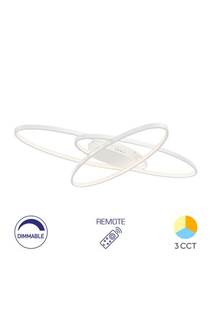 Plafonjera LED SA DALJINSKIM BRY-NELA-SR2- RND BIJELA 72W IP20 BH17-04390