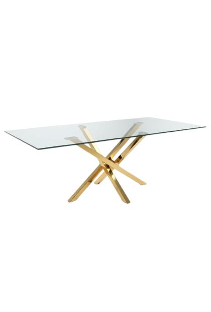 Sto trpezarijski STAKLO+NEHRĐAJUĆI ČELIK 1800x1015x760 A2177