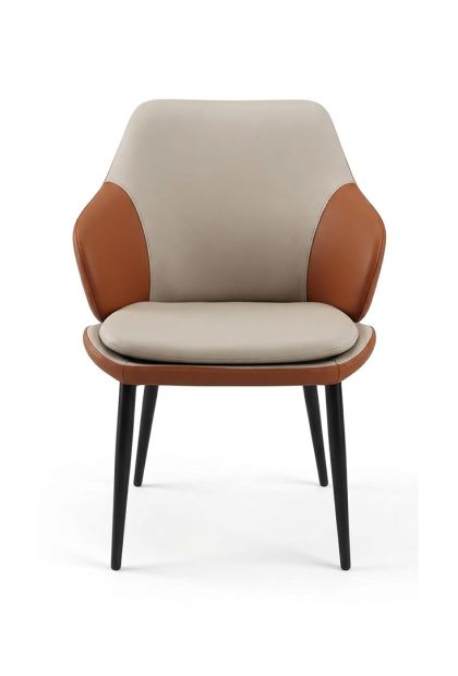 Stolica trpezarijska PU+METAL 595x620x855 mm B3026