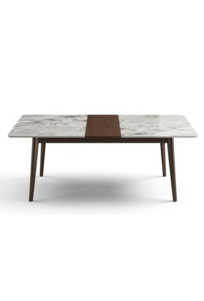 Stol trpezarijski na razvlačenje 135/165x80x76 cm Keramika/MDF Hrast A2107