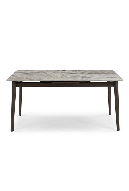 Stol trpezarijski na razvlačenje 135/165x80x76 cm Keramika/MDF Hrast A2107