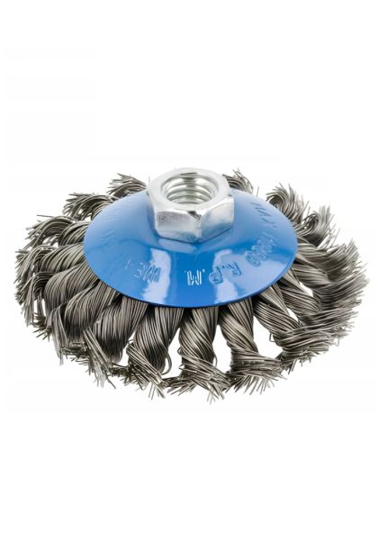 Četka čelična okrugla 0,5mm promjer 115mm za kutnu brusilicu HT7D725