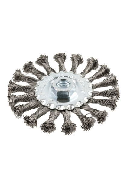 Četka okrugla čelična 0,5mm promjer 115mm za kutnu brusilicu prihvat M14 HT7D741