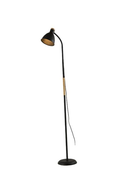 Lampa podna E-LIGHT LOCKE EL-136-1F CRNA