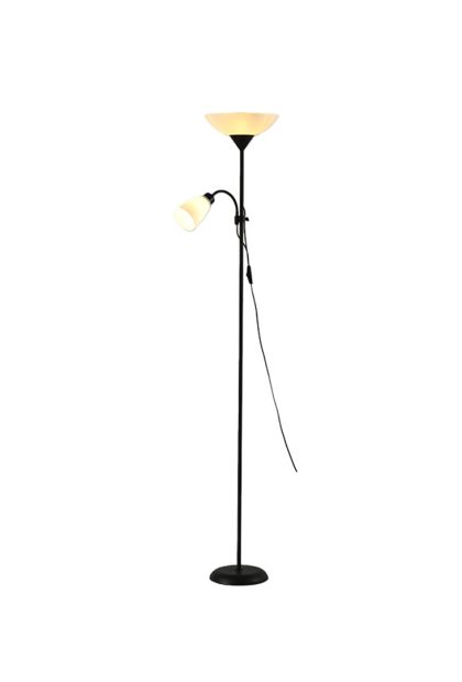 Lampa podna E-LIGHT HESTER EL-028-2F CRNA