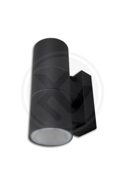 Lampa zidna CRNA 2XGU10 ELOR LVT 0993