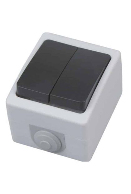 Prekidač dupli ATOM 112-100-0006 IP54 56212