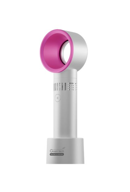 Ventilator prijenosni GREEN TECH 1,9W BIJELI+PINK SA USB PUNJENJEM