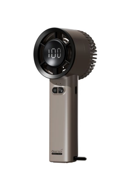 Ventilator prijenosni GREEN TECH 3,6W SMEĐI SA USB PUNJENJEM