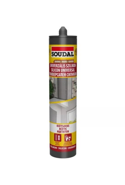 Silikon univerzalni smeđi 280ml Soudal