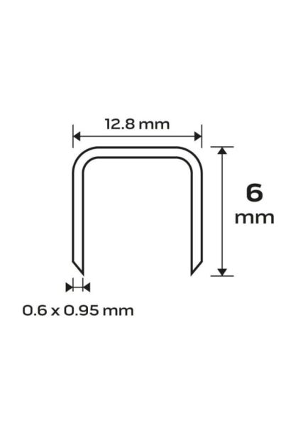 Spajalice Pocinčane 6mm 4000kom GA21 Tip 80 14-610 78401