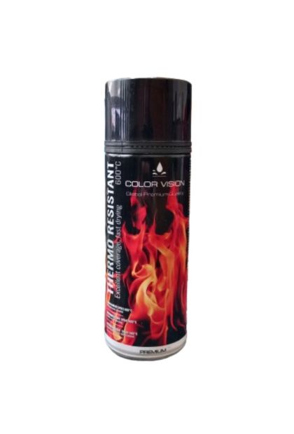 Sprej Temperaturni 600°C Crni Mat 400ml Pantera