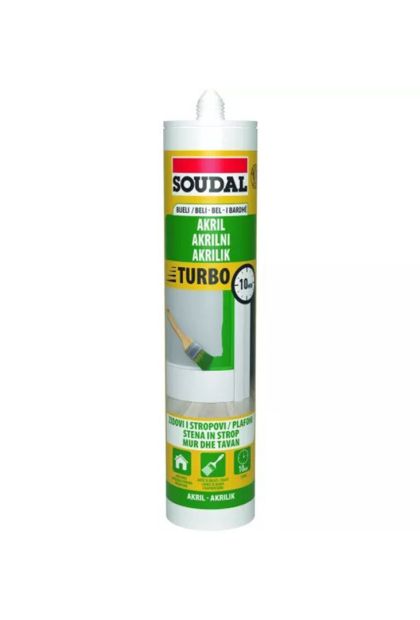 Brzosušeće akrilno brtvilo bijelo 280 ml Turbo Express Soudal