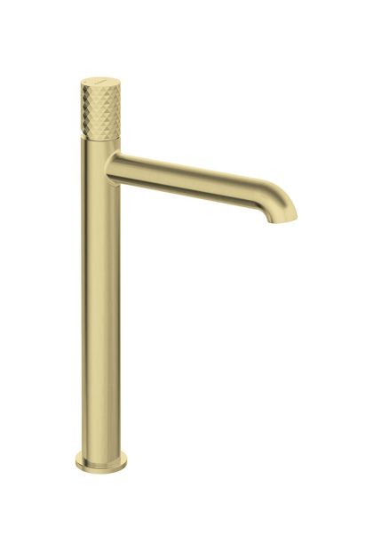 Baterija za umivaonik visoka SILIA HEXA BRUSHED GOLD BHS R20K DEANTE