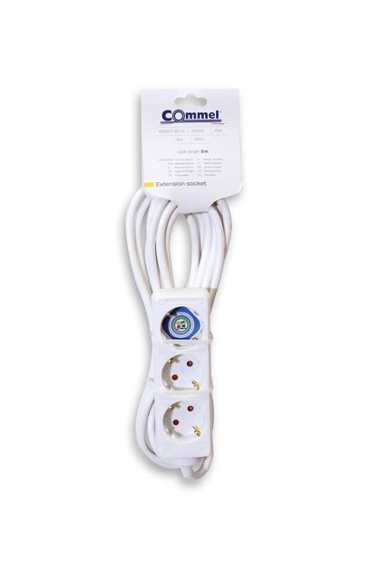 Produžni kabal trostruki 16 A 5M H0VV-F 3G1,5 0806 Commel