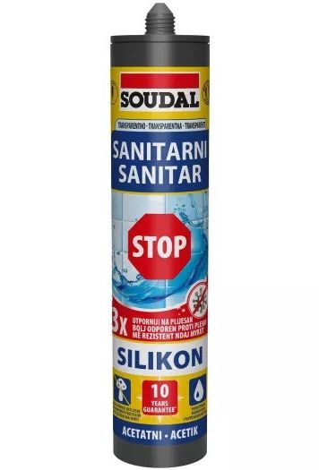 Silikon Sanitarni Transparent 280 ML Soudal