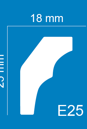 Stiropor lajsne E25 FRAGMAT
