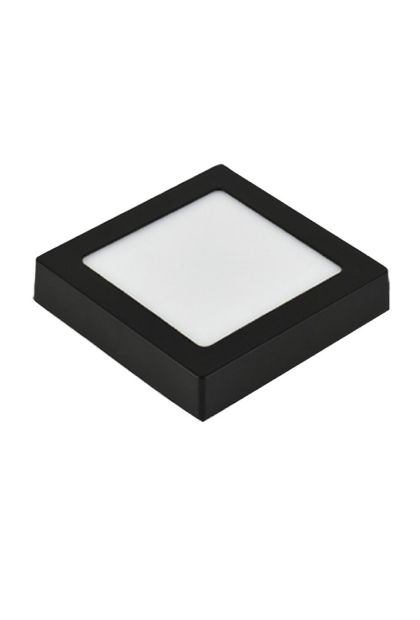 LED Panel E-light 18w Kvadratni Nadgradni 6500k Crni