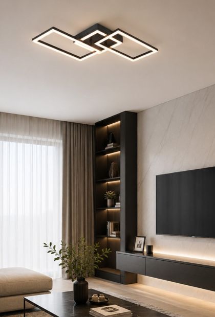 Luster LED E-light Merida EL-5938-02 24w Crni
