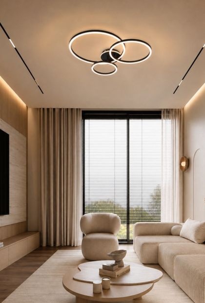 Luster LED E-light Rafael EL-C13C-03 30w Crni