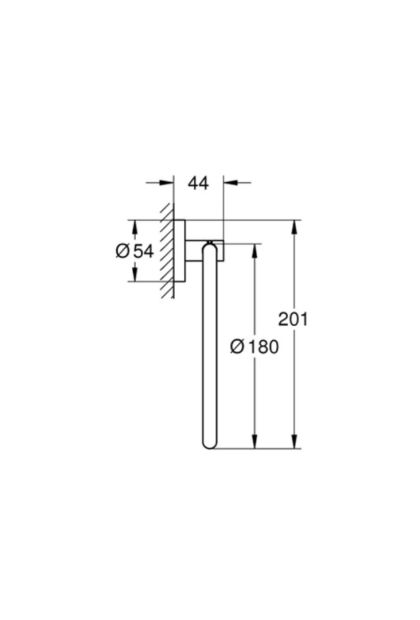 Držač Ručnika Okrugli Essentials Grohe 40365000,40365001